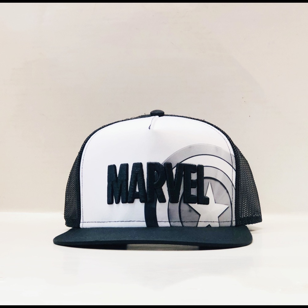 Marvel Black and White Cap